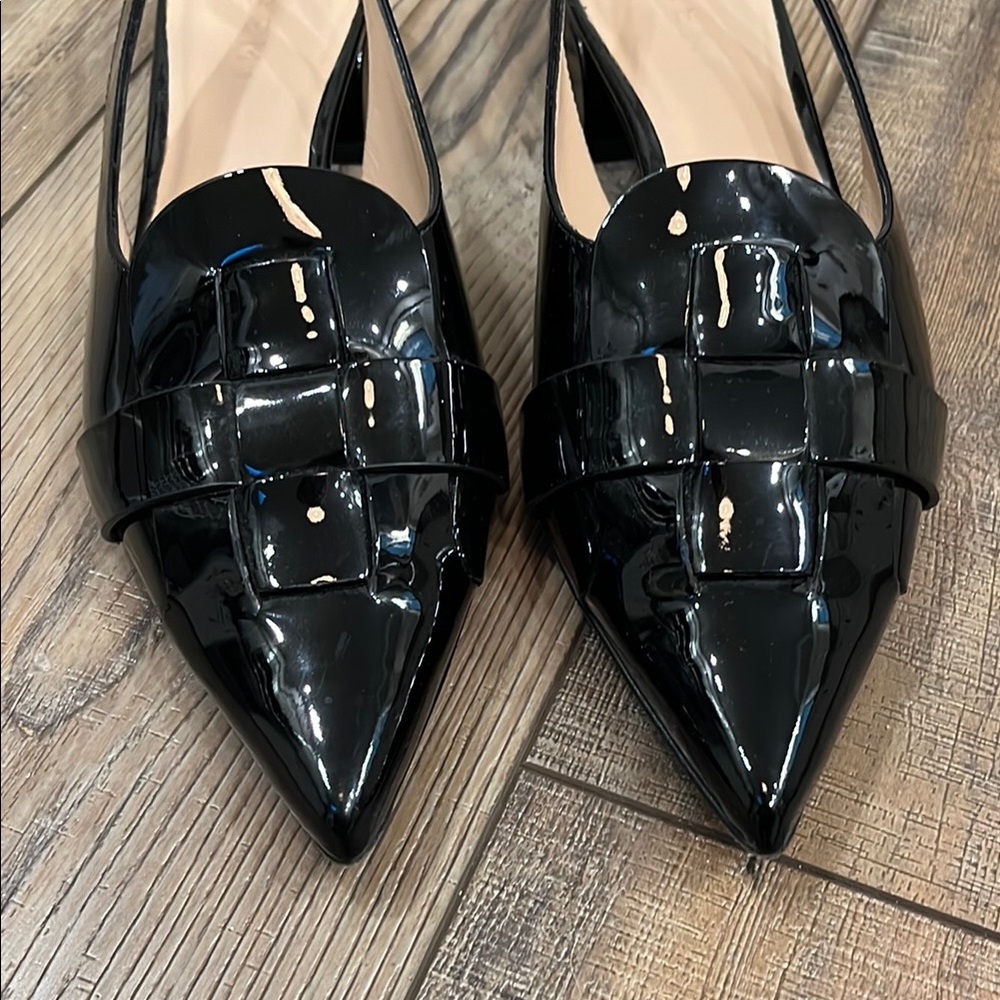 M. Gemi Sirene Black Slingback kitten heel, great condition!  Size 39 - Picture 6 of 8